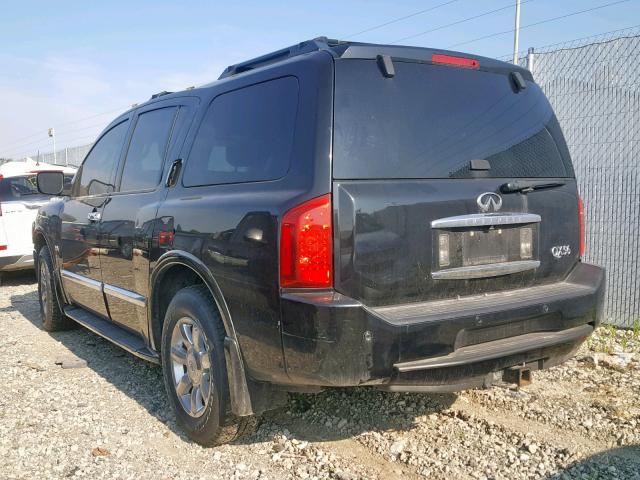 5N3AA08C96N806272 - 2006 INFINITI QX56 BLACK photo 3