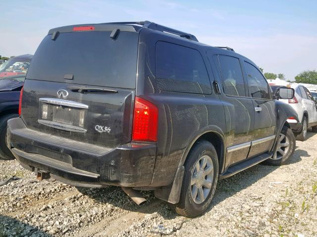 5N3AA08C96N806272 - 2006 INFINITI QX56 BLACK photo 4