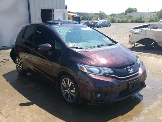 3HGGK5H87FM772700 - 2015 HONDA FIT EX PURPLE photo 1