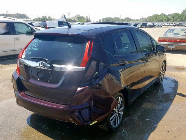 3HGGK5H87FM772700 - 2015 HONDA FIT EX PURPLE photo 4