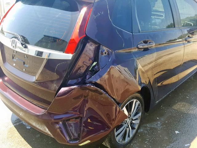 3HGGK5H87FM772700 - 2015 HONDA FIT EX PURPLE photo 9