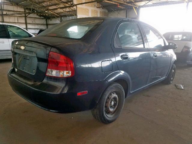 KL1TD56616B621309 - 2006 CHEVROLET AVEO BASE Grafit foto 4