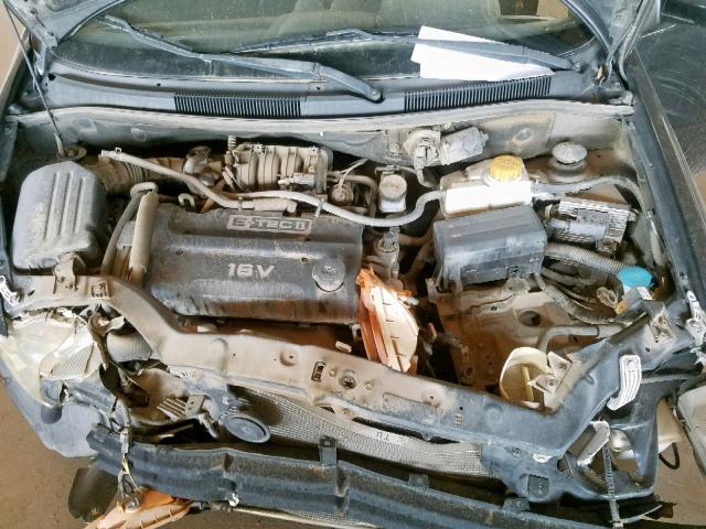 KL1TD56616B621309 - 2006 CHEVROLET AVEO BASE Grafit foto 7