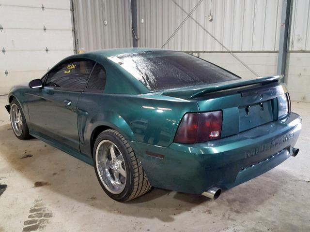 1FAFP42X5YF307752 - 2000 FORD MUSTANG GT GREEN photo 3