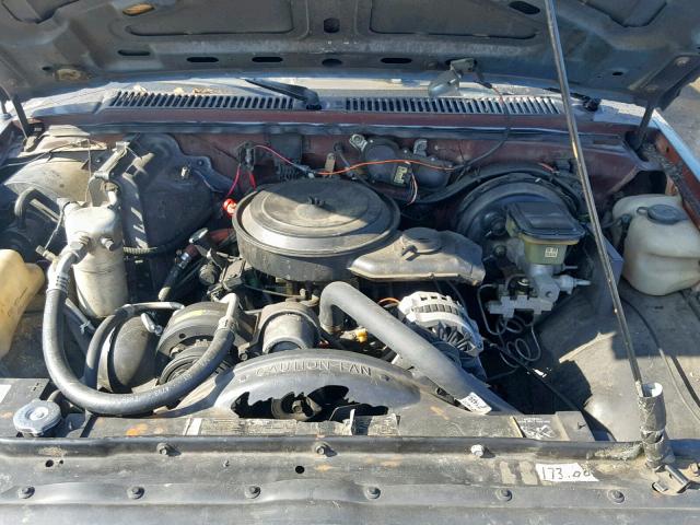 1GCCS14Z6L2152072 - 1990 CHEVROLET S TRUCK S1 BROWN photo 7