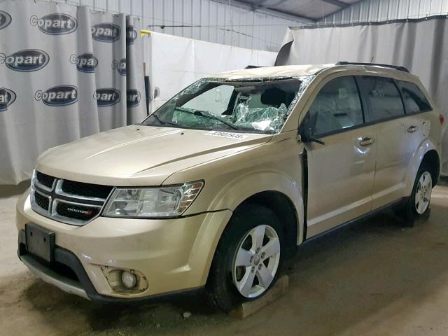 3D4PG1FG2BT567341 - 2011 DODGE JOURNEY MA GOLD photo 2