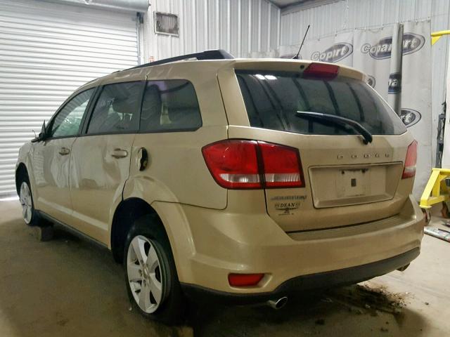 3D4PG1FG2BT567341 - 2011 DODGE JOURNEY MA GOLD photo 3