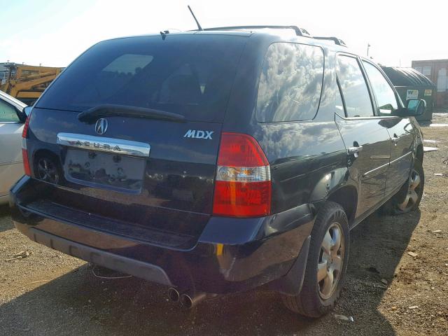 2HNYD18233H503860 - 2003 ACURA MDX BLACK photo 4