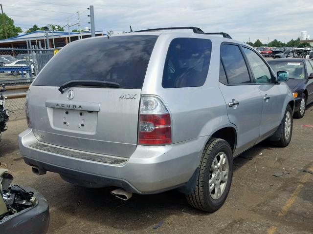 2HNYD188X6H537612 - 2006 ACURA MDX TOURIN SILVER photo 4