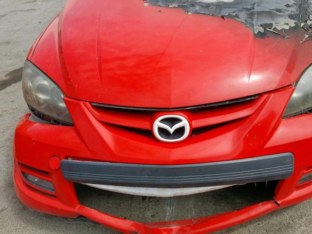 JM1BK34L071657524 - 2007 MAZDA SPEED 3 MAROON photo 7