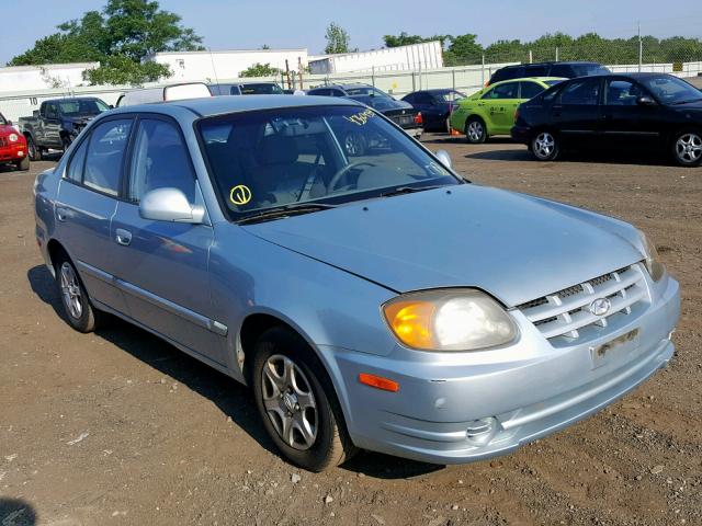 KMHCG45C13U473837 - 2003 HYUNDAI ACCENT GL SILVER photo 1