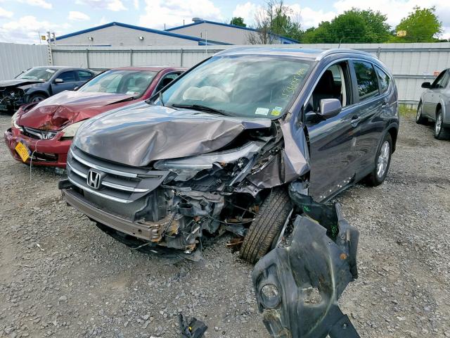 2HKRM4H7XEH687826 - 2014 HONDA CR-V EXL GRAY photo 2