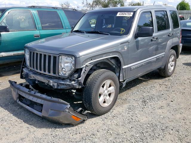 1C4PJMAK1CW119910 - 2012 JEEP LIBERTY SP SILVER photo 2