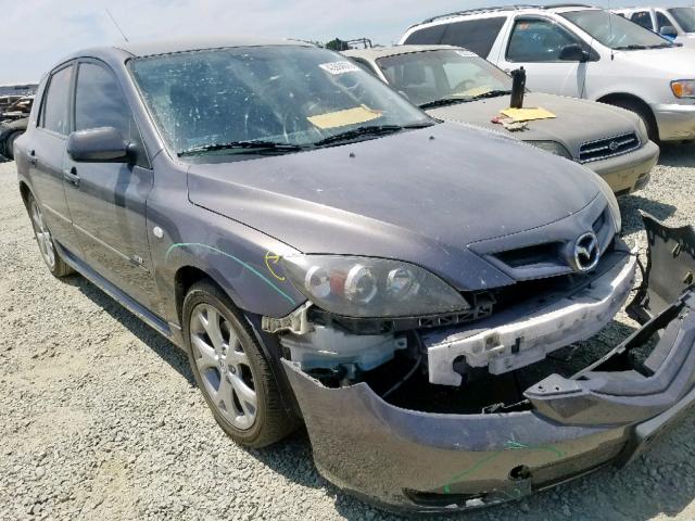 JM1BK144771694647 - 2007 MAZDA 3 HATCHBAC GRAY photo 1