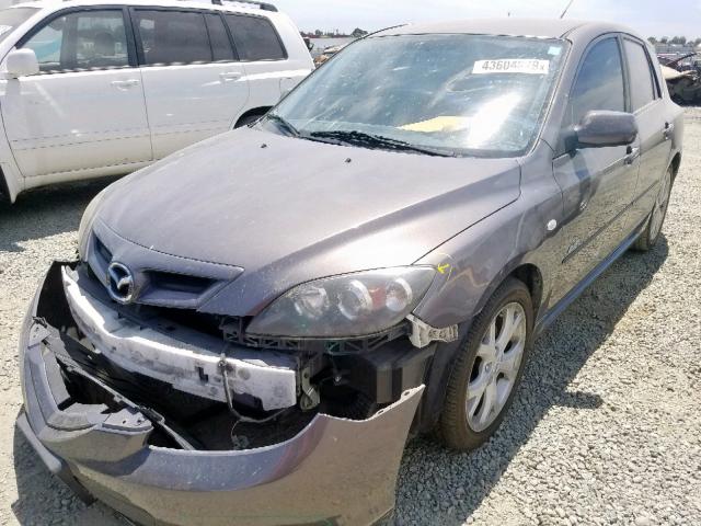 JM1BK144771694647 - 2007 MAZDA 3 HATCHBAC GRAY photo 2