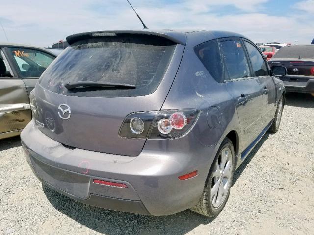 JM1BK144771694647 - 2007 MAZDA 3 HATCHBAC GRAY photo 4