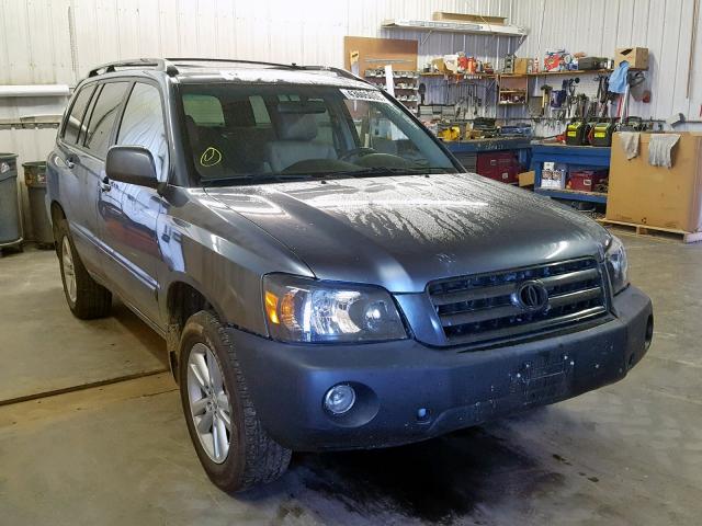 JTEEW21A960011851 - 2006 TOYOTA HIGHLANDER BLUE photo 1