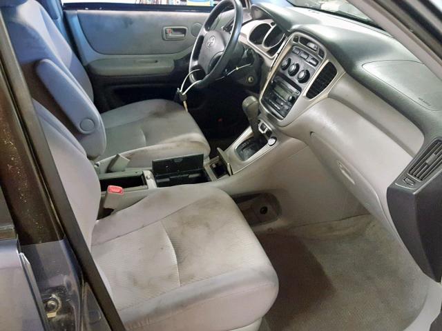 JTEEW21A960011851 - 2006 TOYOTA HIGHLANDER BLUE photo 5