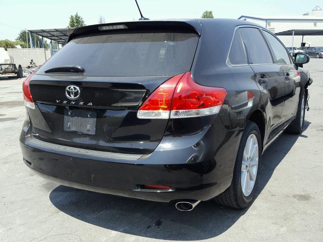 4T3ZA3BB1AU023644 - 2010 TOYOTA VENZA BASE BLACK photo 4