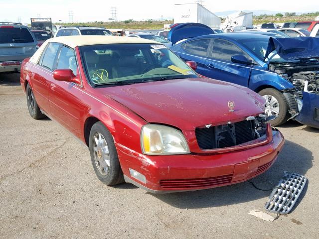 1G6KD54Y9YU313257 - 2000 CADILLAC DEVILLE RED photo 1