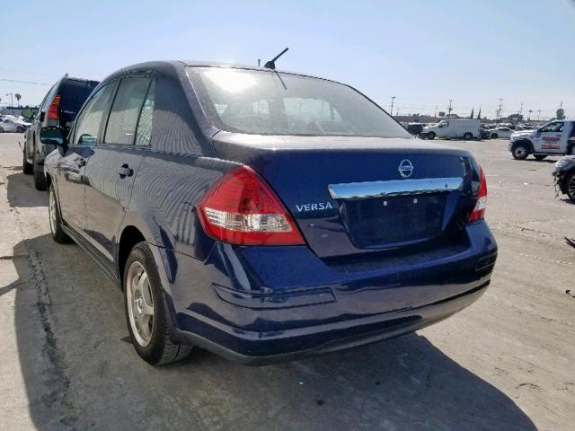 3N1BC11E29L450090 - 2009 NISSAN VERSA S BLUE photo 3