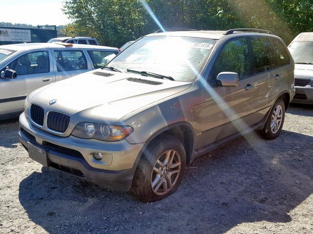 5UXFA13596LY26677 - 2006 BMW X5 3.0I TAN photo 2