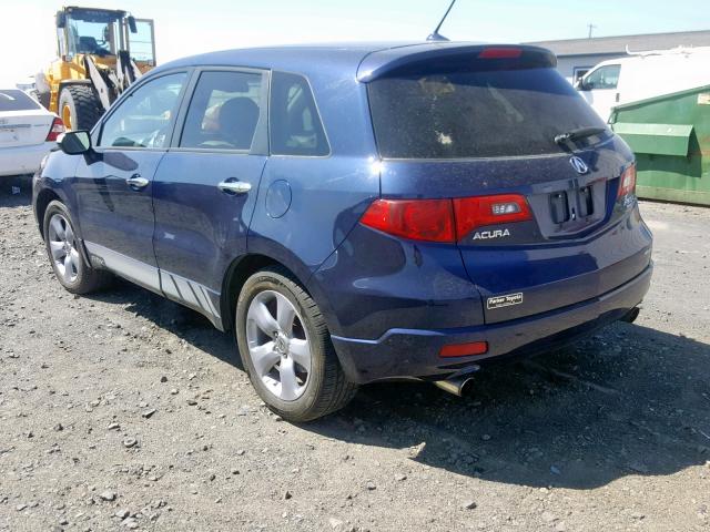 5J8TB18578A015471 - 2008 ACURA RDX TECHNO BLUE photo 3