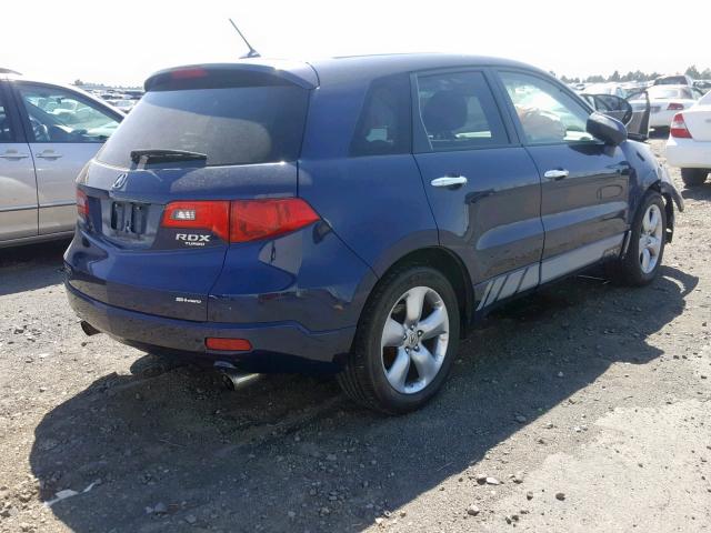 5J8TB18578A015471 - 2008 ACURA RDX TECHNO BLUE photo 4