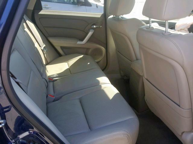 5J8TB18578A015471 - 2008 ACURA RDX TECHNO BLUE photo 6