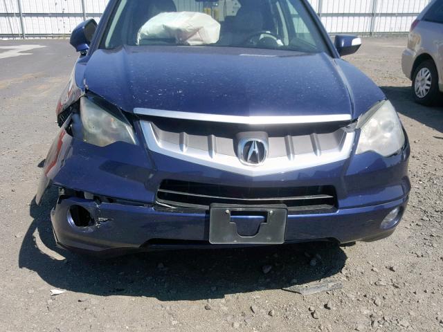 5J8TB18578A015471 - 2008 ACURA RDX TECHNO BLUE photo 9