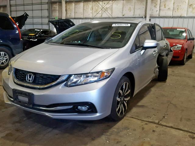 2HGFB2F93FH522620 - 2015 HONDA CIVIC EXL 银色 照片 2