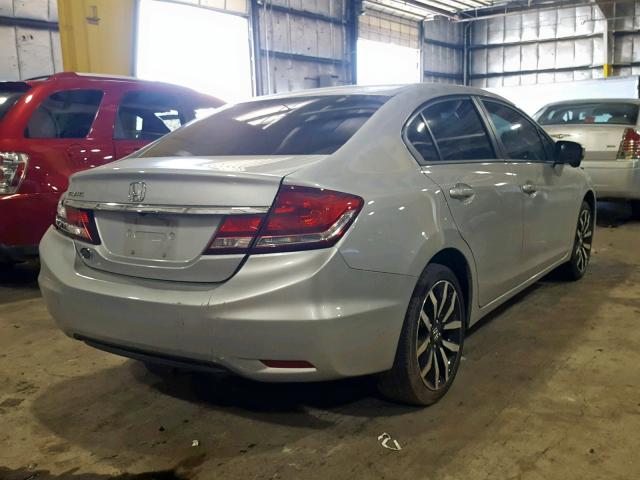 2HGFB2F93FH522620 - 2015 HONDA CIVIC EXL 银色 照片 4