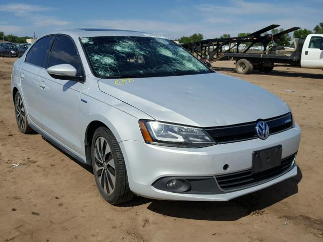 3VW637AJ3DM237521 - 2013 VOLKSWAGEN JETTA HYBR SILVER photo 1