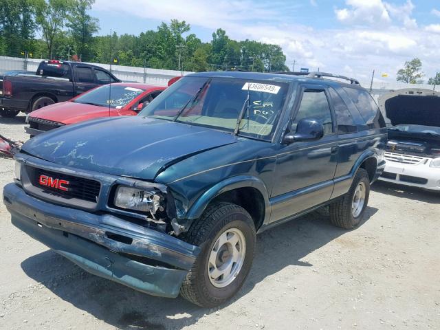 1GKCS18W4TK511276 - 1996 GMC JIMMY GREEN photo 2