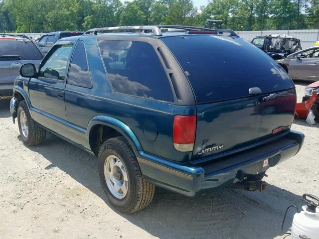 1GKCS18W4TK511276 - 1996 GMC JIMMY GREEN photo 3