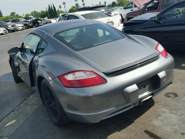 WP0AA29867U763262 - 2007 PORSCHE CAYMAN S GRAY photo 3