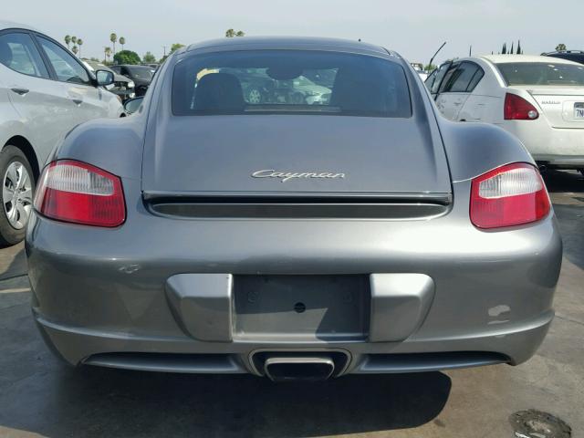 WP0AA29867U763262 - 2007 PORSCHE CAYMAN S GRAY photo 6