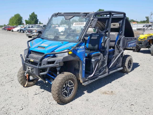 3NSRVE873GG824330 - 2016 POLARIS RANGER CRE BLUE photo 2