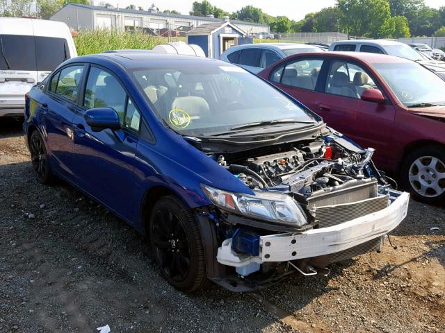 19XFB2F97EE266491 - 2014 HONDA CIVIC EXL Mavi foto 1