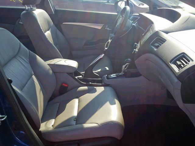 19XFB2F97EE266491 - 2014 HONDA CIVIC EXL Mavi foto 5