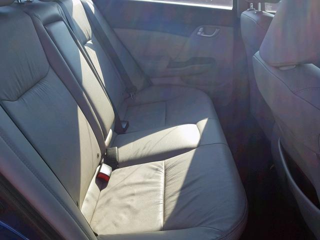 19XFB2F97EE266491 - 2014 HONDA CIVIC EXL Mavi foto 6