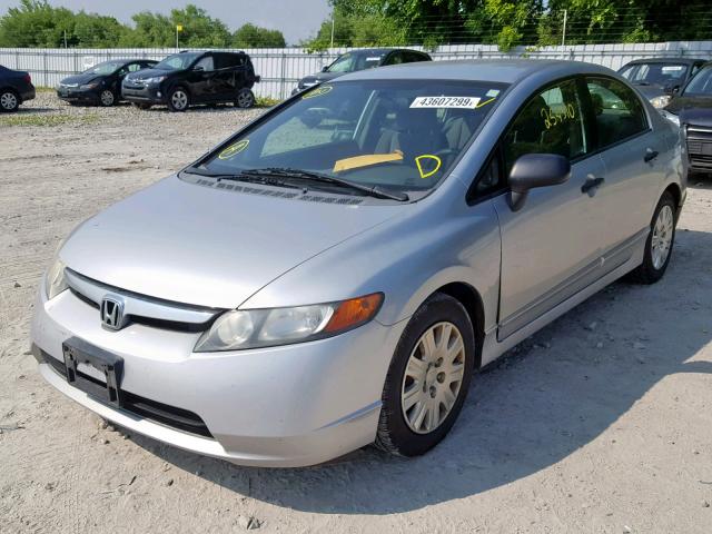 2HGFA16248H012862 - 2008 HONDA CIVIC DX SILVER photo 2