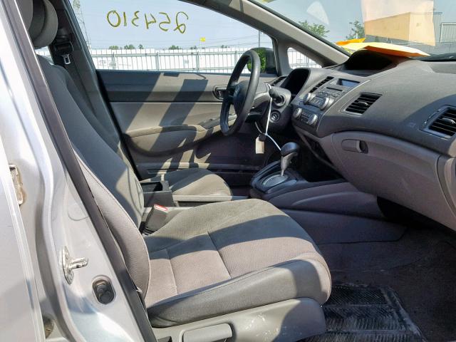 2HGFA16248H012862 - 2008 HONDA CIVIC DX SILVER photo 5