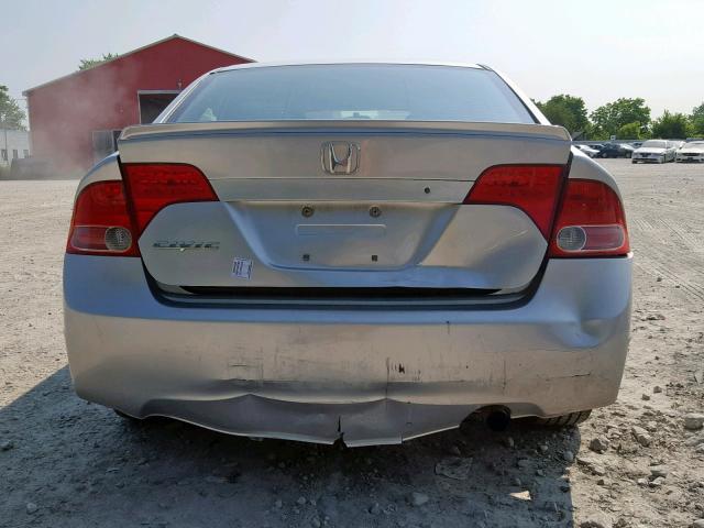 2HGFA16248H012862 - 2008 HONDA CIVIC DX SILVER photo 9