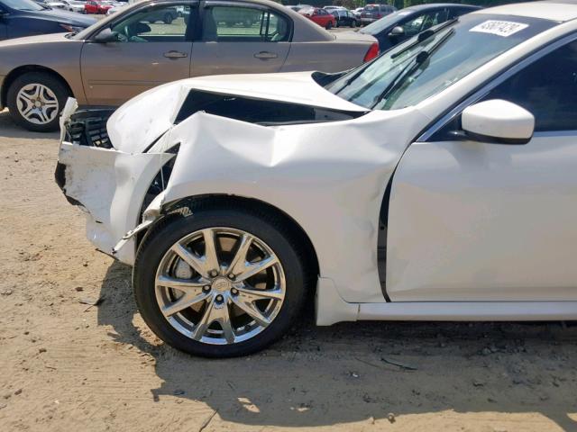 JNKCV61E49M010059 - 2009 INFINITI G37 BASE WHITE photo 9