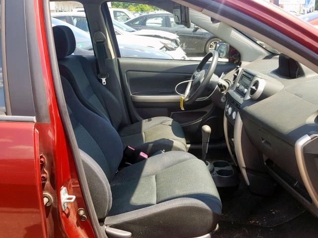 JTKKT624X65010560 - 2006 TOYOTA SCION XA RED photo 5