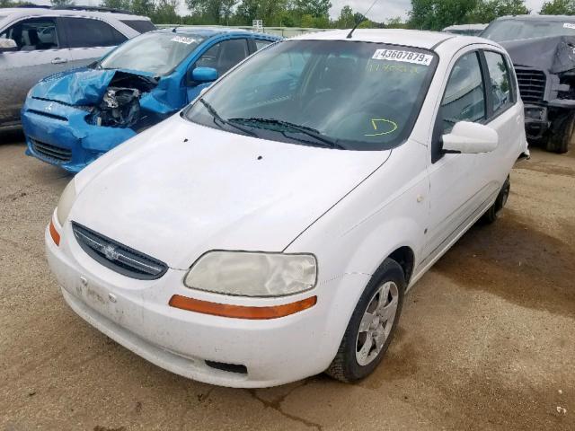 KL1TD66698B087954 - 2008 CHEVROLET AVEO BASE თეთრი ფოტო 2