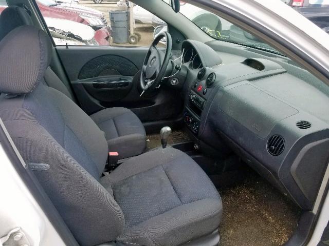 KL1TD66698B087954 - 2008 CHEVROLET AVEO BASE თეთრი ფოტო 5