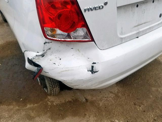 KL1TD66698B087954 - 2008 CHEVROLET AVEO BASE თეთრი ფოტო 9