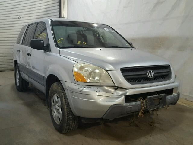 2HKYF18174H595622 - 2004 HONDA PILOT LX SILVER photo 1